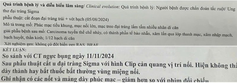 ca lâm sàng được tiến sĩ Hiền Trần tư vấn và hỗ trợ bệnh